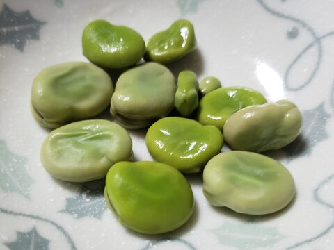 塩ゆでそら豆